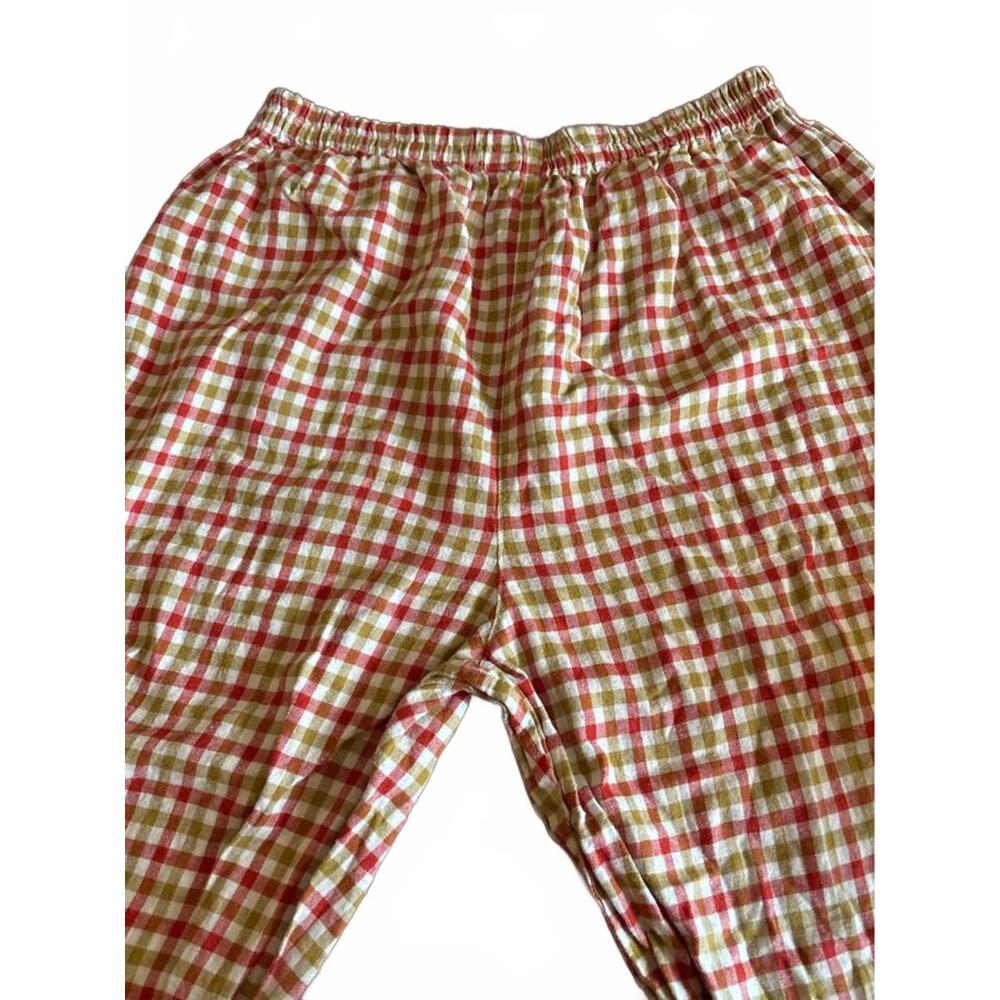 burnaby fair haven green + red checkered pyjama pants – fits like size small